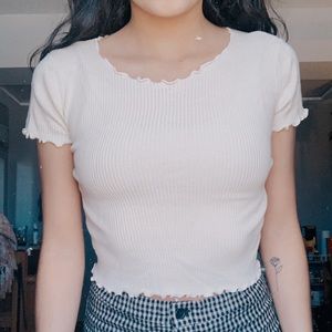 yellow brandy melville top